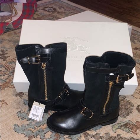 burberry grantville girl mini boots|Burberry Mini Grantville Girls Boots Size 32/US 1 Black .